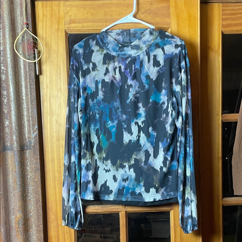 Gorgeous “Sanctuary’s” Multicolor Mesh Detail Blouse, Size M
